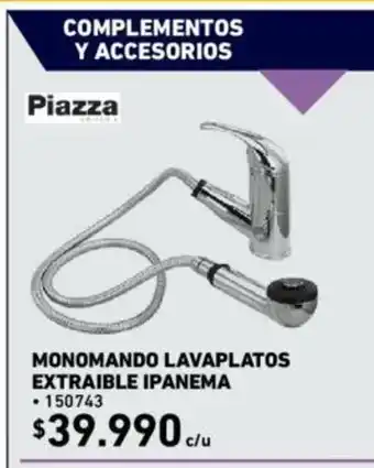 Construmart Monomando Lavaplatos Extraible Iplanema oferta