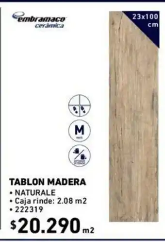 Construmart Tablon Madera 222319 oferta