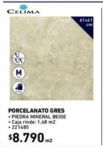 Construmart Porcelanato Gres 221485 oferta