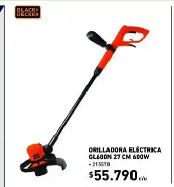 Construmart Black+Decker Orilladora Electrica GL600N 27cm 600w oferta