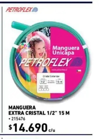 Construmart Petroflex Extra Cristal 1/2" 15M oferta