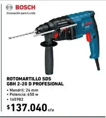 Construmart Bosch Rotomartillo SDS GBH 2-20 D Profesional oferta