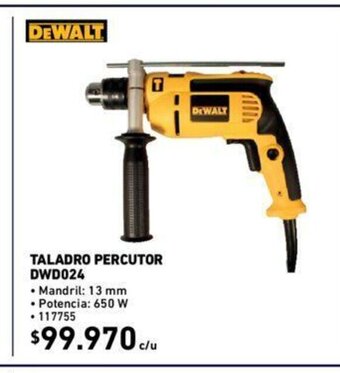 Construmart DeWalt Taladro Percutor DWD024 oferta