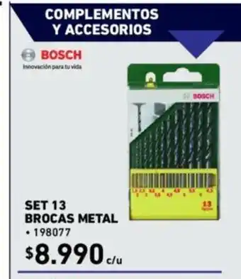Construmart Bosch Set 13 Brocas Metal oferta