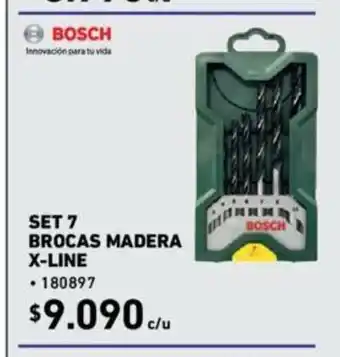 Construmart Bosch Set 7 Brocas Madera X-Line oferta
