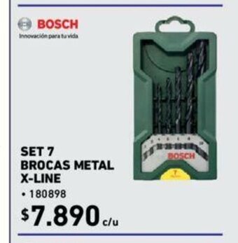 Construmart Bosch Set 7 Brocas Metal X-Line oferta