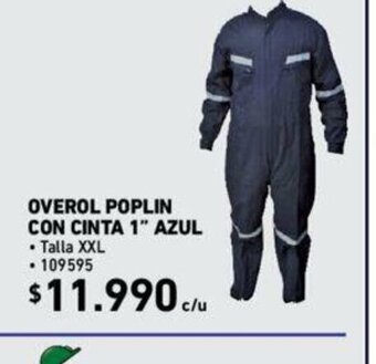 Construmart Overol Poplin Con Cinta 1" Azul oferta