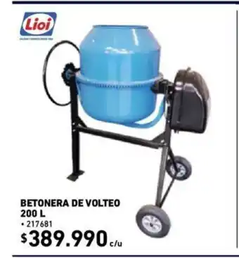 Construmart Lioi Betonera de Volteo 200L oferta