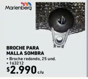 Construmart Broche para Malla Sombra oferta