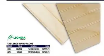 Construmart Leonera Tableros Ranurados - 4x1220x2440mm oferta
