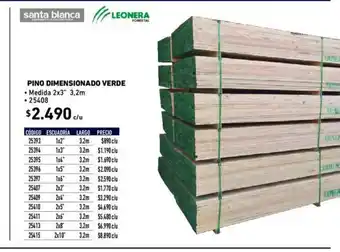 Construmart Leonera Pino Dimensionado Verde oferta