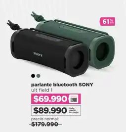 Ripley Parlante bluetooth SONY ult field 1 oferta