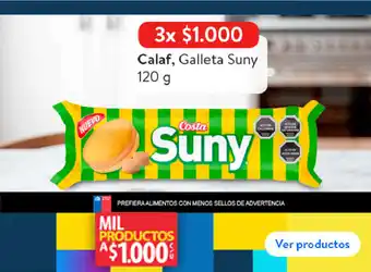Lider Calaf, Galleta Suny 120g oferta
