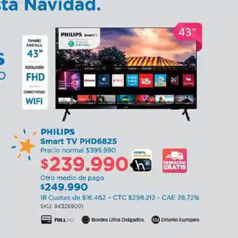 Hites Philips - Smart TV - PHD6825 oferta