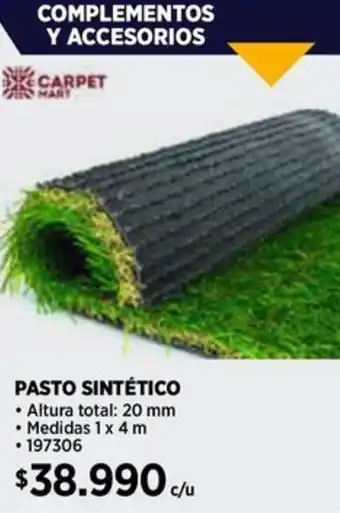 Construmart Carpet mart pasto sintético altura oferta