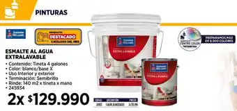 Construmart Sherwin williams esmalte al agua extralavable oferta