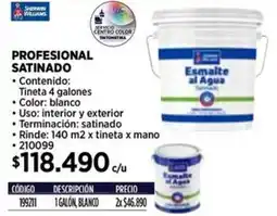 Construmart Sherwin williams profesional satinado oferta