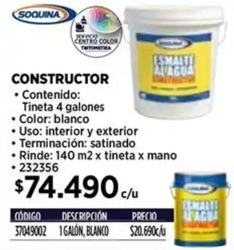 Construmart Soquina constructor oferta