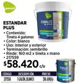 Construmart Passol estandar plus oferta