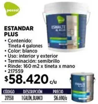 Construmart Passol estandar plus oferta