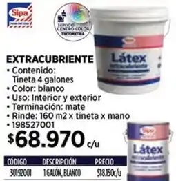 Construmart Sipa extracubriente oferta