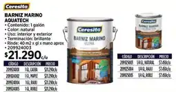 Construmart Ceresita barniz marino aquatech oferta