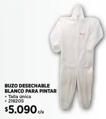 Construmart Buzo desechable blanco para pintar oferta