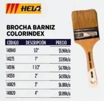 Construmart Hela brocha barniz colorindex oferta