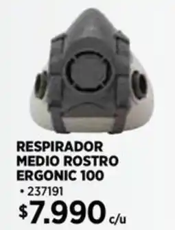 Construmart Respirador medio rostro ergonic 100 oferta