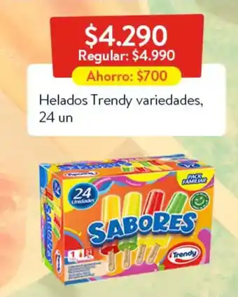 Lider Helados Trendy variedades oferta