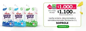 Tottus Leche entera, descremada o semidescremada Zerolacto oferta