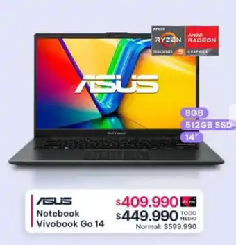 Abcdin Asus Notebook Vivobook Go 14 oferta