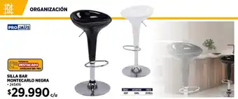 Construmart Silla bar montecarlo negra oferta