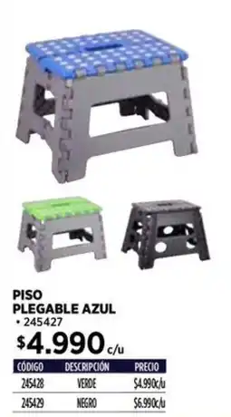 Construmart Piso plegable azul oferta