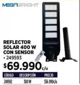 Construmart Reflector solar con sensor oferta