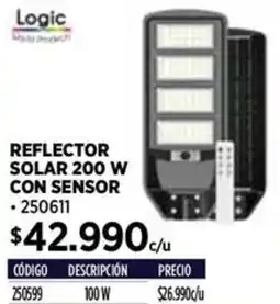 Construmart Reflector solar con sensor oferta