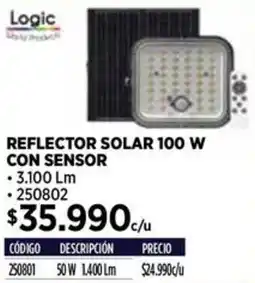 Construmart Reflector solar con sensor oferta