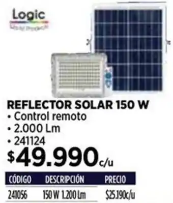 Construmart Reflector solar oferta