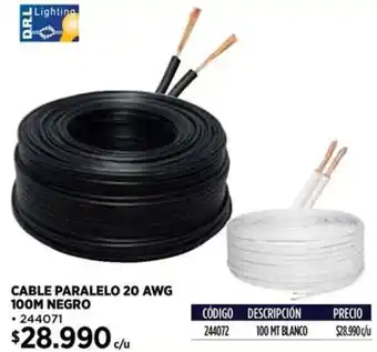 Construmart Cable paralelo 20 awg oferta