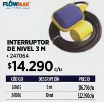 Construmart Flowmak interruptor de nivel oferta