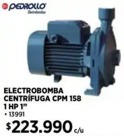 Construmart Pedrollo electrobomba centrifuga cpm 158 1 HP 1" oferta