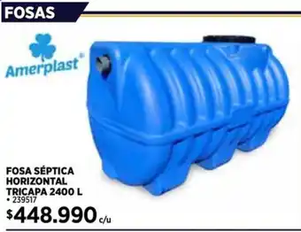 Construmart Fosas amerplast fosa séptica horizontal tricapa oferta