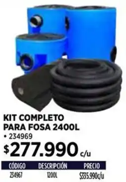 Construmart Kit completo para fosa oferta