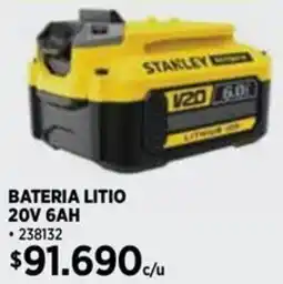 Construmart Stanley bateria litio oferta