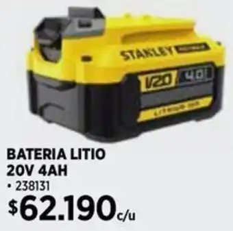 Construmart Stanley bateria litio oferta