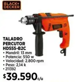 Construmart Black+ decker taladro percutor oferta