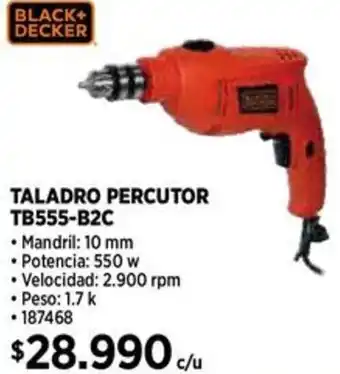 Construmart Black+ decker taladro percutor tb555-b2c oferta