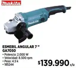 Construmart Makita esmeril angular 7" oferta