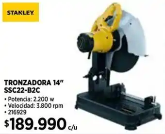 Construmart Stanley tronzadora 14" ssc22-b2c oferta