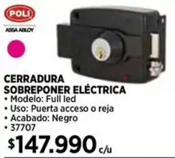 Construmart Poli cerradura sobreponer eléctrica oferta